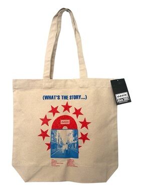 Oasis Beige Canvas Tote Bag Official License Tour Live ‘25 2025 New with Tags